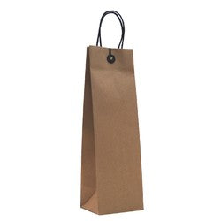Premium Kraft Bags with Cotton String & Button Closure - Bottle Bag