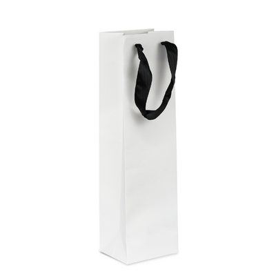 Premium White Wine Bottle Gift Bags - Single