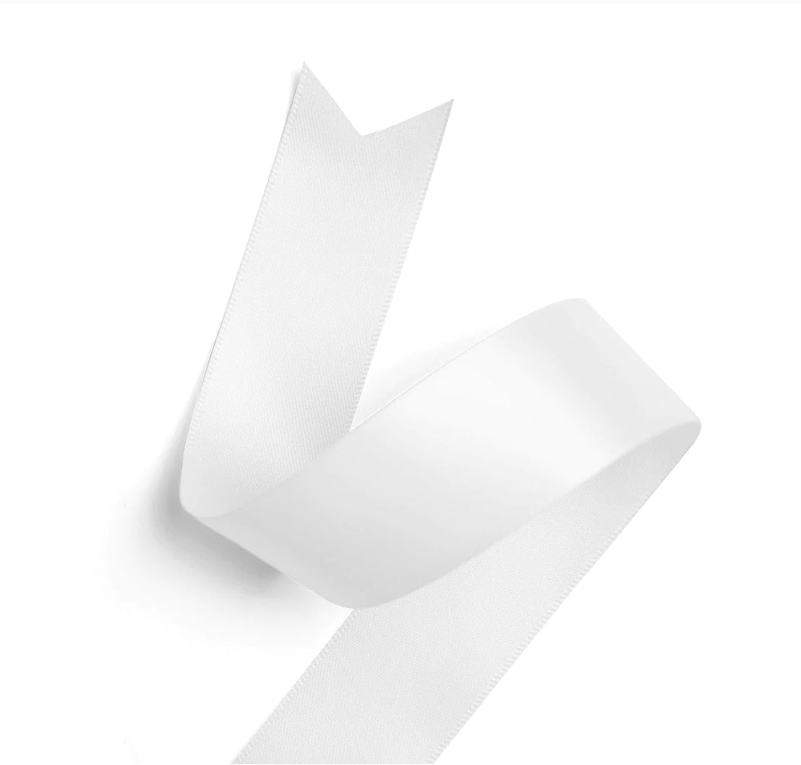 Satin Ribbon - White