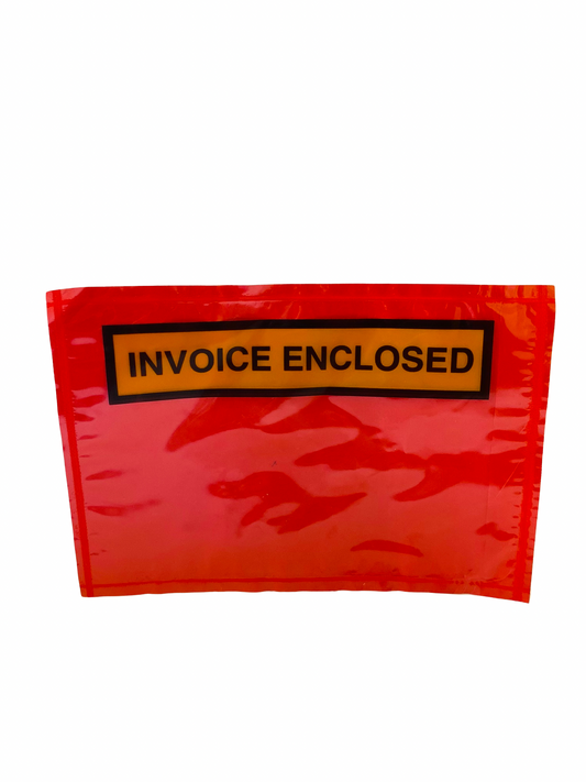 Invoice Enclosed Envelopes Red