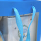 Premium Blue Gift Bags with Window & Handle - Medium
