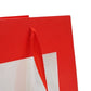 Premium Red Gift Bags with Window & Handle - Large